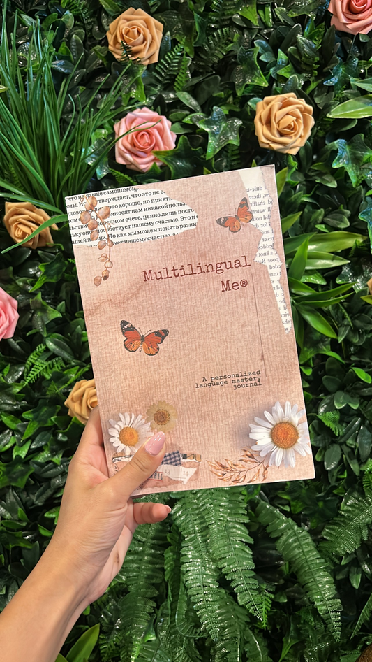 Multilingual Me - Personalized Paperback Journal for Multi-Language Mastery