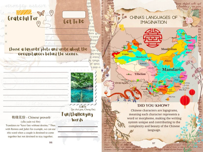 Multilingual Me - Personalized Paperback Journal for Multi-Language Mastery